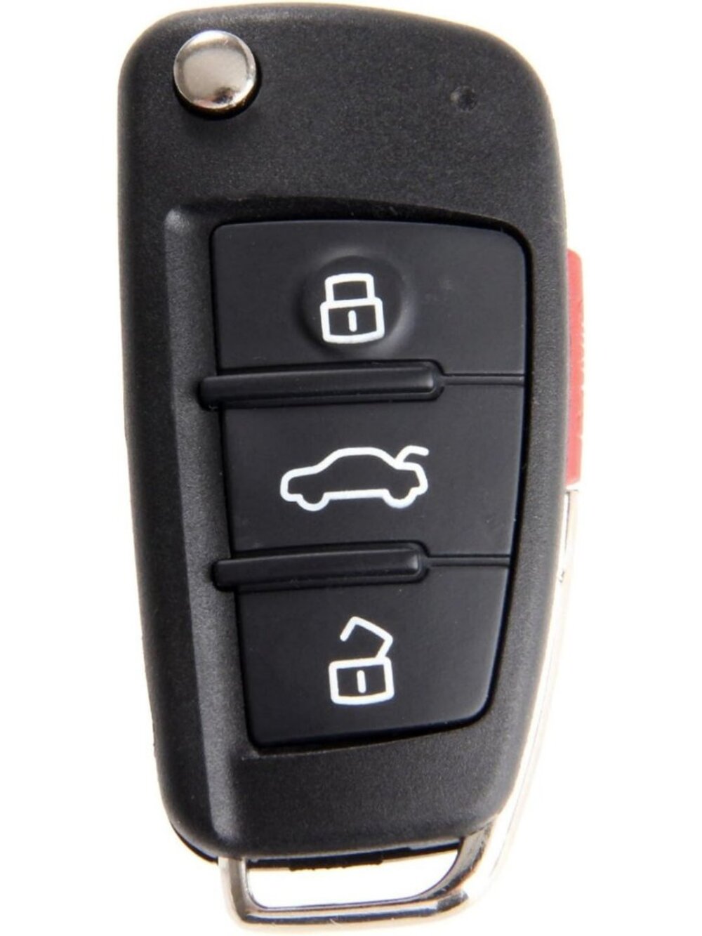 Keyless Entry Remote Key Shell Case, 3 Buttons, Compatible with Audi Models A3